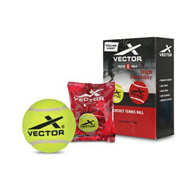 Vector X Cricket Tennis Ball Size - Standard, Light (Pack of 3)