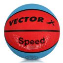Vector X Indoor/Outdoor Speed Basketball with Needle Size 5, Rubber, for Women Men Youths...