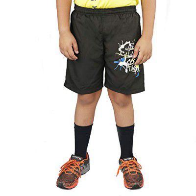 Vector X OKS-140 Polyester Regular fit Kid's Shorts (Charcoal)