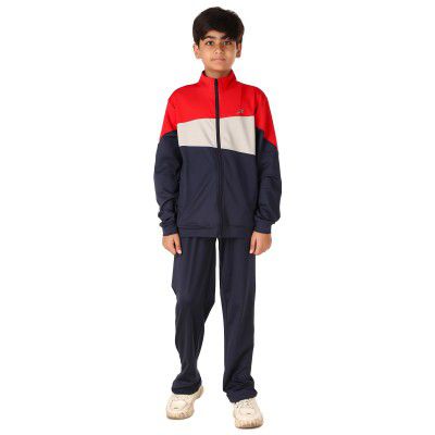 Vector X OKTS-325 Kids Winter Wear Regular Fit Sports Wear TrackSuit (Size: 34, Color: Multi(BLACK/GREY/F-GREEN)