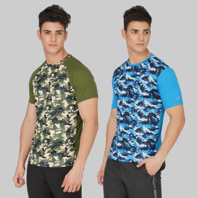 Vector X OMT-171 Men's Polyester Sublimation Round Neck T-Shirt (Pack of 2)