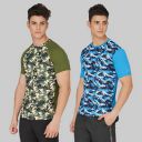 Vector X OMT-171 Men's Polyester Sublimation Round Neck T-Shirt (Pack of 2)...