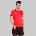Vector X OMT-197 Men's Polyester Half Sleeve Round Neck T-Shirt(Red)...