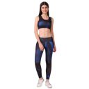 Vector X OSB-316 Women's Sublimation Pattern Sports Bra with Legging Set for Practicing Yoga & Gym Fitness Black...