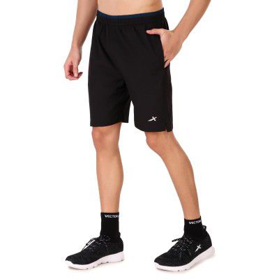 VECTOR X Polyester Solid Sports Men Shorts for Running, Training, Fitness or Casual Use