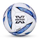 Vector X Premier Rubberized Hand Stitched Soccer Football|Training|Match|Sports|Playing|Practice|Indoor & Outdoor Ball | Durable & Water-Resistant for Youth, Men & Adult (White -Blue) Size: 5...