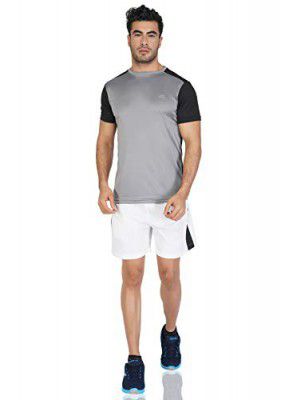 Vector X Python Men's Round Neck T-Shirt (Grey-Black)