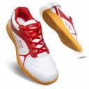 Vector X Ranger Badminton/Court Shoes Plus Non Marking Crepe Rubber Outsole (White-Red, Size-8)...