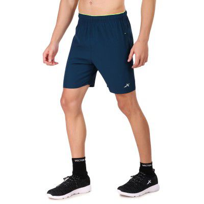 VECTOR X Solid Men Sports Shorts Polyester with Right Pocket (Pack of 1)