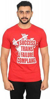 Vector X VTC-001-R-S Cotton Men's T-Shirts, Small (Red)