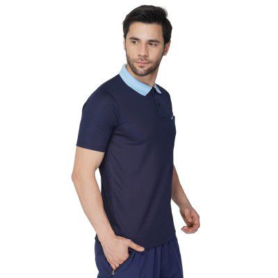 Vector X VTD-046-N (Navy) Mens Polo Neck T-Shirt