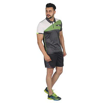 Vector X VTD-058-G (Grey) Men's Polo Half Sleeves T-Shirt (S)