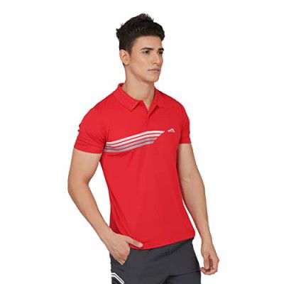 Vector X VTD-300 Men's Polo Neck T-Shirt(Red)