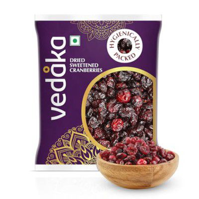 Vedaka Dried Sweetened Cranberries - 200 Gram | Tasty Snack For Kids And Adults | Quality Berries