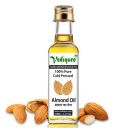 Vediqure Almond Oil | 100% Pure Sweet Cold Pressed Edible Badam Ka Tel | Glass Bottle 100ml | For Healthy Skin, Hair and Body...