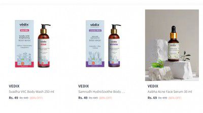 Vedix Beauty & Personal Care products Up to 89% off