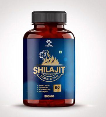 VedriSi Shilajit Capsule With Safed Musli,Ashwagandha, Kaunch Beej Extract And Makardwaj - 60 Capsules | Gmp And Iso Certified