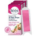 Veet Full Body Waxing Kit Strip For Normal Skin - 20 Strips (for women,Pack of 3)...