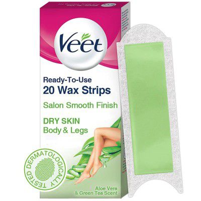 Veet Instant Waxing Kit for Dry Skin (20 strips)