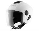 Vega Aster Dx ISI Certified Smooth Gloss Finish Open Face Helmet for Men and Women with Clear Visor(White, Size:L)...