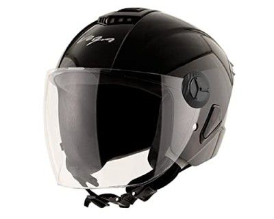 Vega Aster Dx Open Face Helmet Black, Size:L (59-60 Cm)