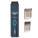 Vega Battery Powered SmartOne Series S2 Beard Trimmer for Men, 160 mins Runtime, IPX7 Waterproof 40 Length Settings, (VHTH-31), Blue...