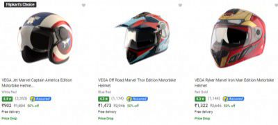 Vega Biker Helmets Minimum 50% Off | Starts ₹902