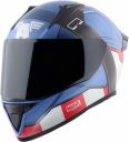 VEGA Bolt Marvel Captain America Motorbike Helmet (Dull Blue Red White)...