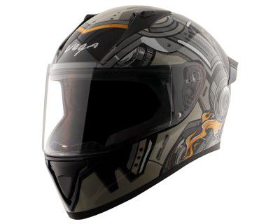 Vega Bolt Superhero ISI Certified Full Face Motorcycle Helmet M
