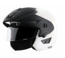 Vega Cruiser ISI Certified Lightweight & Compact with Peak Open Face Helmet (White, Size:M)...