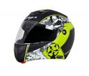Vega Crux Dx Camouflage Dull Black Neon Yellow Helmet-L...