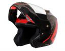 Vega Crux Dx Checks Flip-Up Full Face Helmet Black Red, Size: L(59-60 cm)...