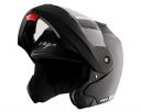 Vega Crux ISI Certified Flip-Up Helmet for Men and Women with Clear Visor(Black, Size:L)...