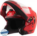VEGA Crux Marvel Deadpool Motorbike Helmet (Dull Red Black)...