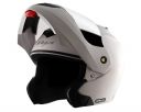 Vega Crux White Helmet With Clear Visor and Extra Mercury Visor-M...