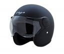 Vega Jet ISI DOT Certified Matt Finish Open Face Helmet for Men and Women with Clear Visor(Dull Black, Size:L)...