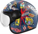 VEGA Jet Marvel Comics Edition Motorbike Helmet  (Blue Red)...