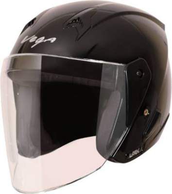 VEGA Lark Motorbike Helmet (Black)