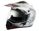 Vega Off Road D/V Gangster White Red Helmet-L...