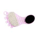 VEGA Pedicure Brush With Pumice Foot Tool Stone-Steel Scrapper Brush And Black Emery, 4 In 1, 1 Piece...