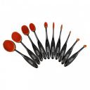 Vega Pro-Ez Set Of 10 Professional Make-Up Brushes, 286 G (Black)...