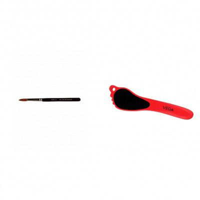 VEGA Professional Collection Pancake Makeup Brush, (PB-07) Black Emery Foot File