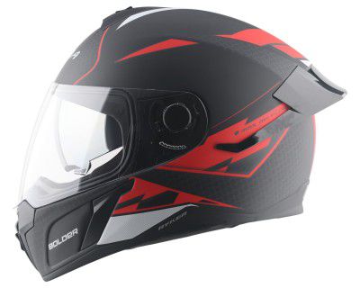 Vega Ryker Bolder ISI Certified Matt Finish Full Face Dual Visor Helmet 