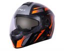 Vega Ryker D/V Diamond Black Orange Helmet-M...