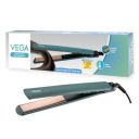 Vega Salon Smooth Hair Straightener for Women with Ceramic Coated Plates, Quick Heatup & Travel Friendly, Green (VHSH-42)...
