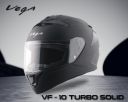 Vega VF 10 Turbo Solid Full Face Riding Helmet ...