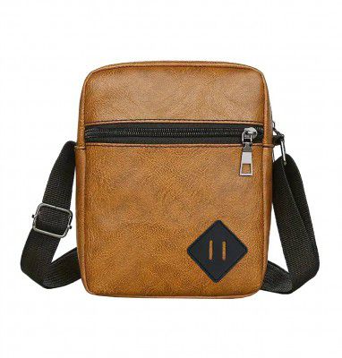 Vegan Leather Messenger Bag Shoulder Bag