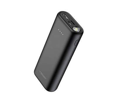 VEGER W1080 Slim Body 10000 mAh Li Polymer Power Bank with LED Torch