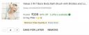 Vekaa 2 IN 1 Back Body Bath Brush with Bristles and Loofah Back Scrubber...