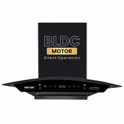 Ventair 60 cm BLDC 1500 m3/hr Filterless Autoclean Silent Kitchen Chimney 